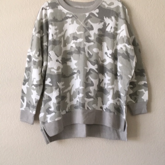 Ocean Drive Crewneck Sweatshirt Oversized Camouflage Medium - Picture 6 of 13